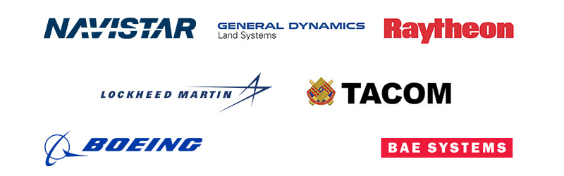 MERRILL Defense: Navistar, General Dynamics, Raytheon, Lockheed Martin, TACOM, Boeing, BAE Systems